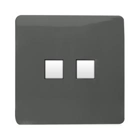 ART-2TLPCH  Twin Telephone Charcoal
